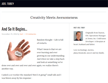 Tablet Screenshot of joeltobey.com